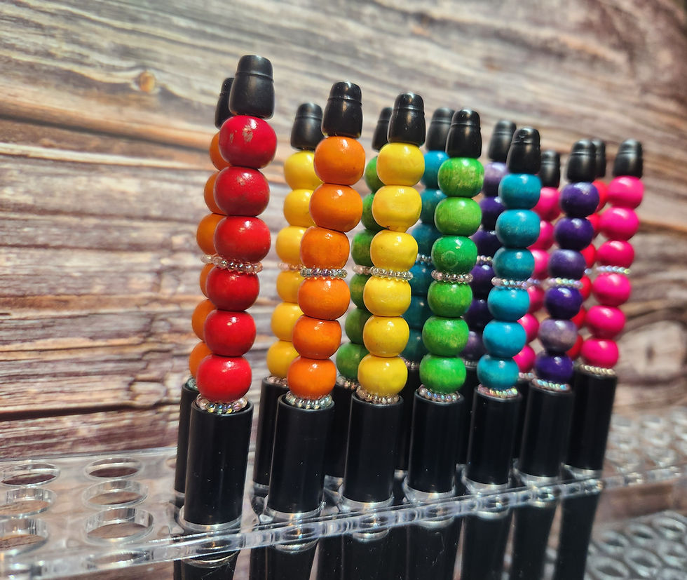 Thumbnail: Monochrome Beaded Fidget Pen