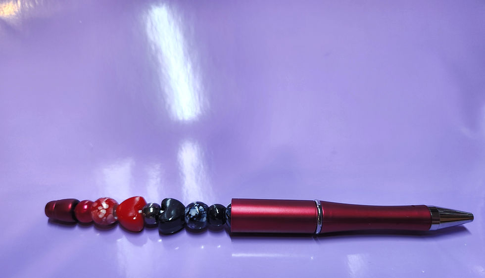 Thumbnail: Heart Beaded Fidget Pen