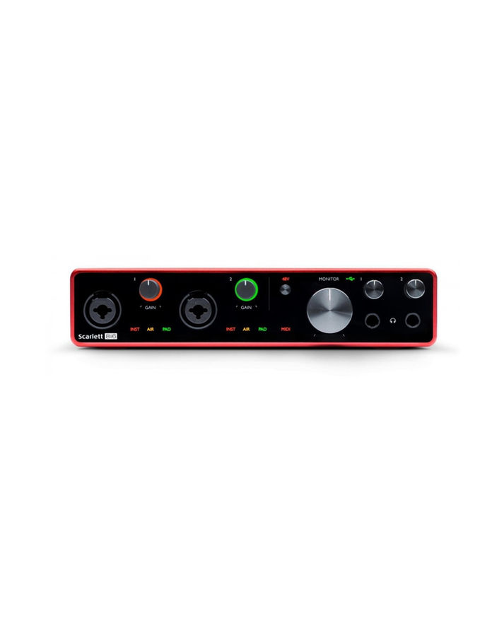 Focusrite Scarlett 8i6 (3rd Gen), Front view