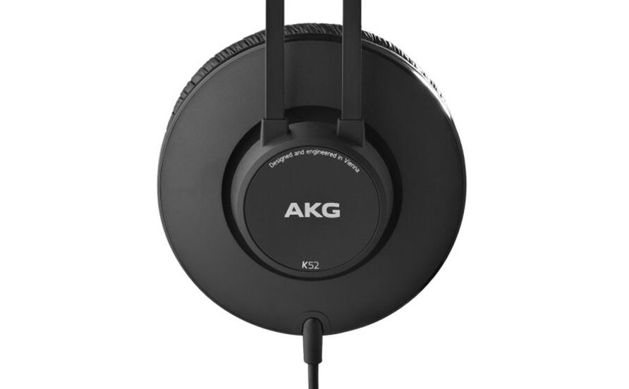 AKG 3169H00010 Closed Back Headphones (Black),Wired, Vertical side