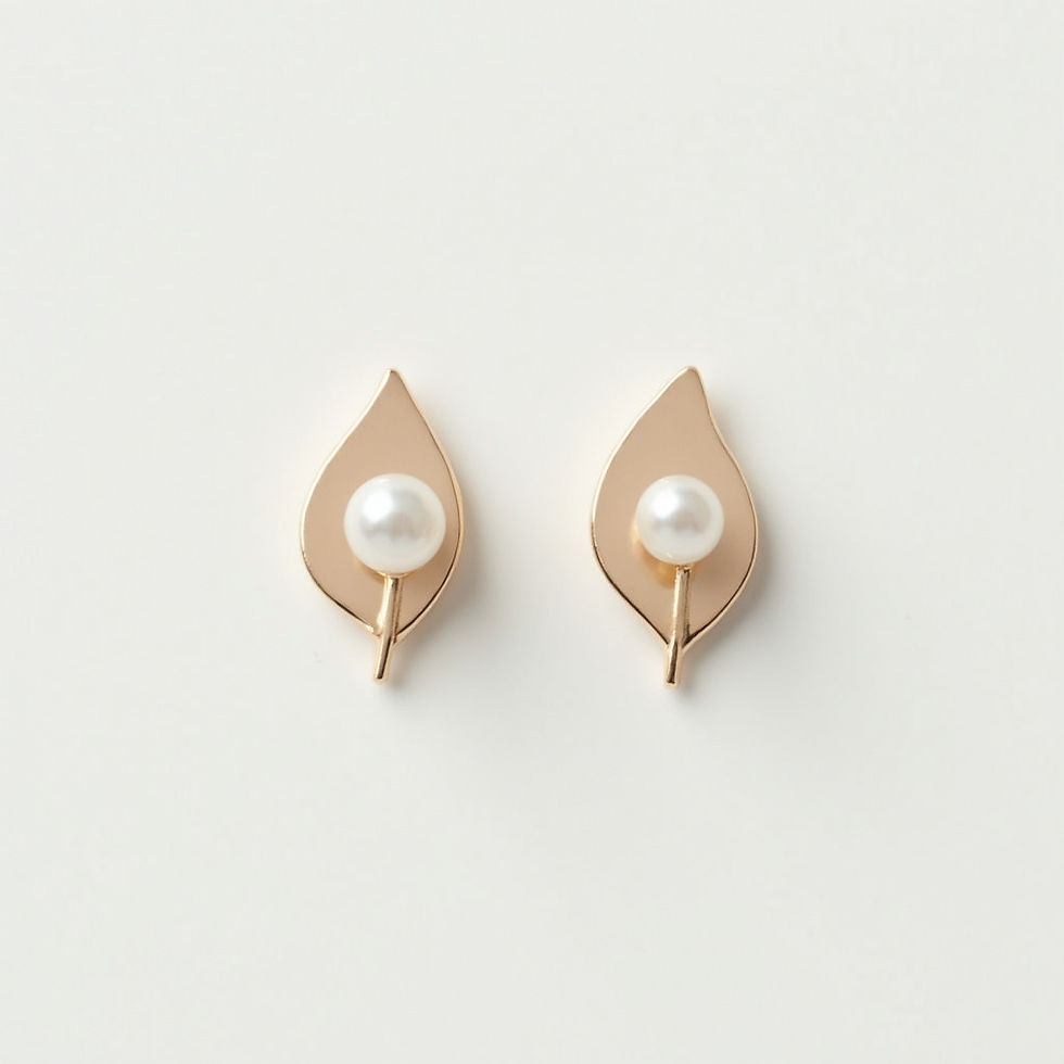 Dewdrop Leaf Studs