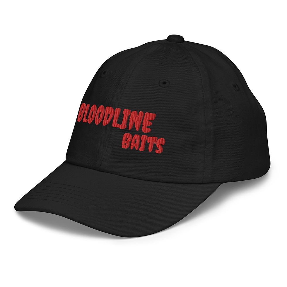 Thumbnail: Bloodline Baits Drippy Red Youth Cap