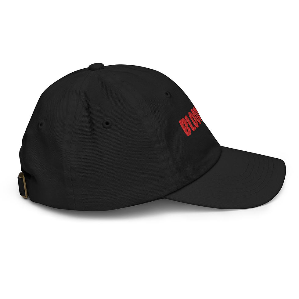 Thumbnail: Bloodline Baits Drippy Red Youth Cap