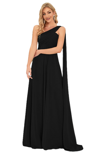chinese dress ladies Felicia One Shoulder Twist Front Maxi Dress • Shop American Threads Women's Trendy Online Boutique Pewter / L main image 1