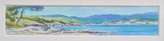 Iles de Lerins to Cannes Oil study 51 x 10.jpg