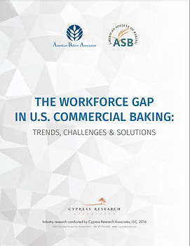 document cover page with title "The Workforce Gap in U.S. Commercial Baking: Trends, Challenges & Solutions"