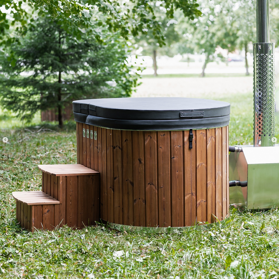 Thumbnail: Ovale Hottub 2.05/1.10 m Thermo hout