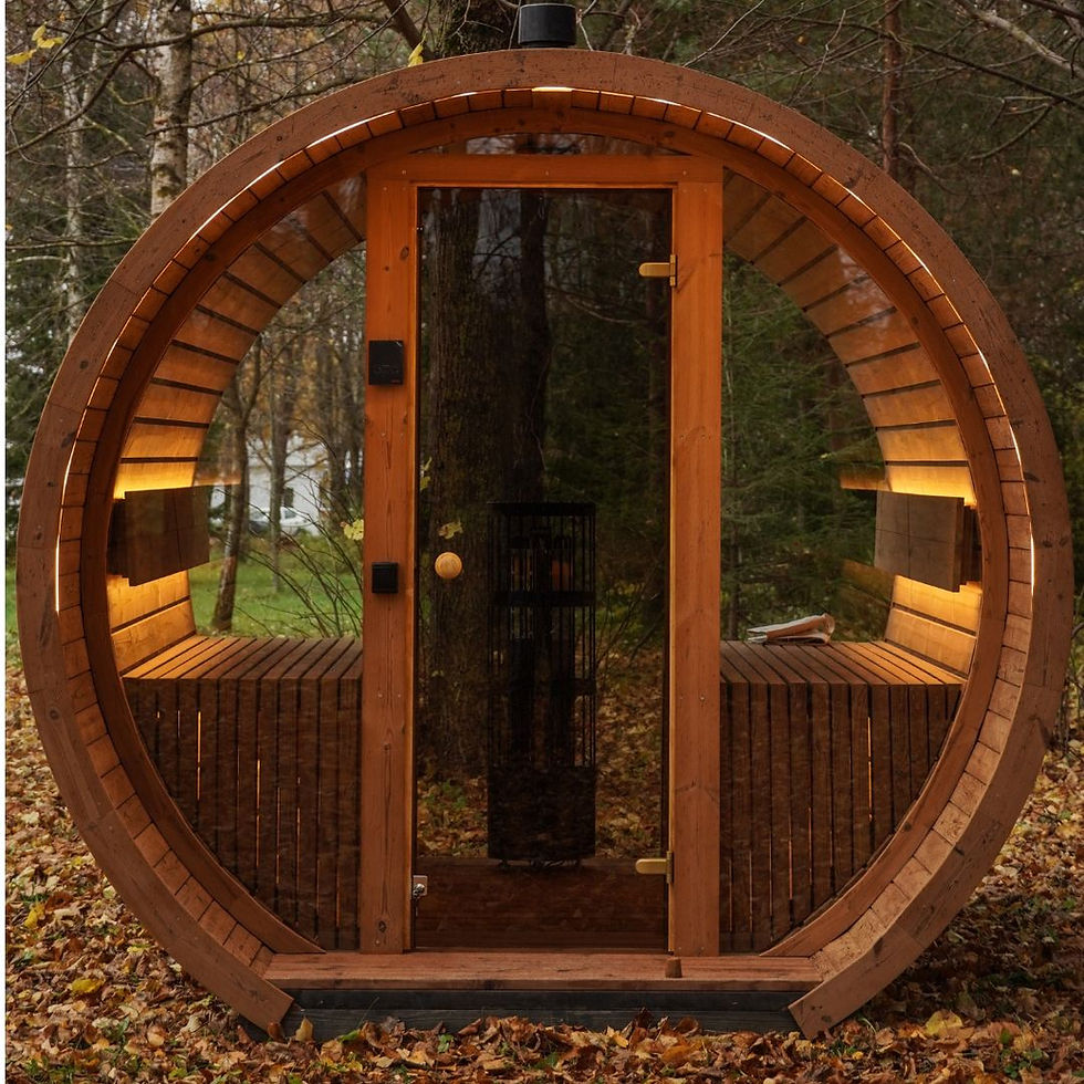 Thumbnail: Barrel sauna 2.6m Thermo hout