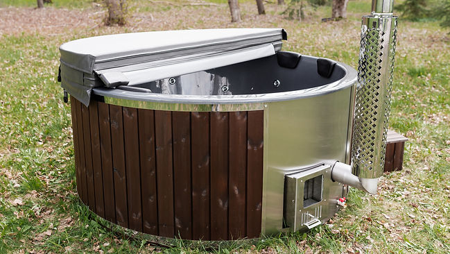 Hottub 1.8/2.0m Thermo hout (Geïntegreerde kachel)