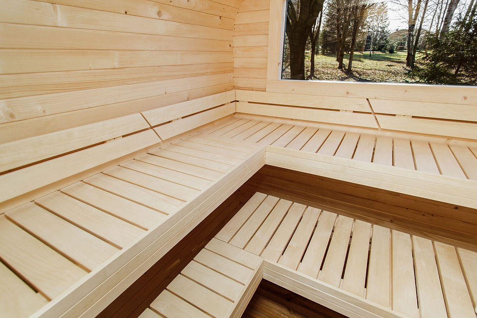 Thumbnail: Cube sauna 3.5m Thermo hout