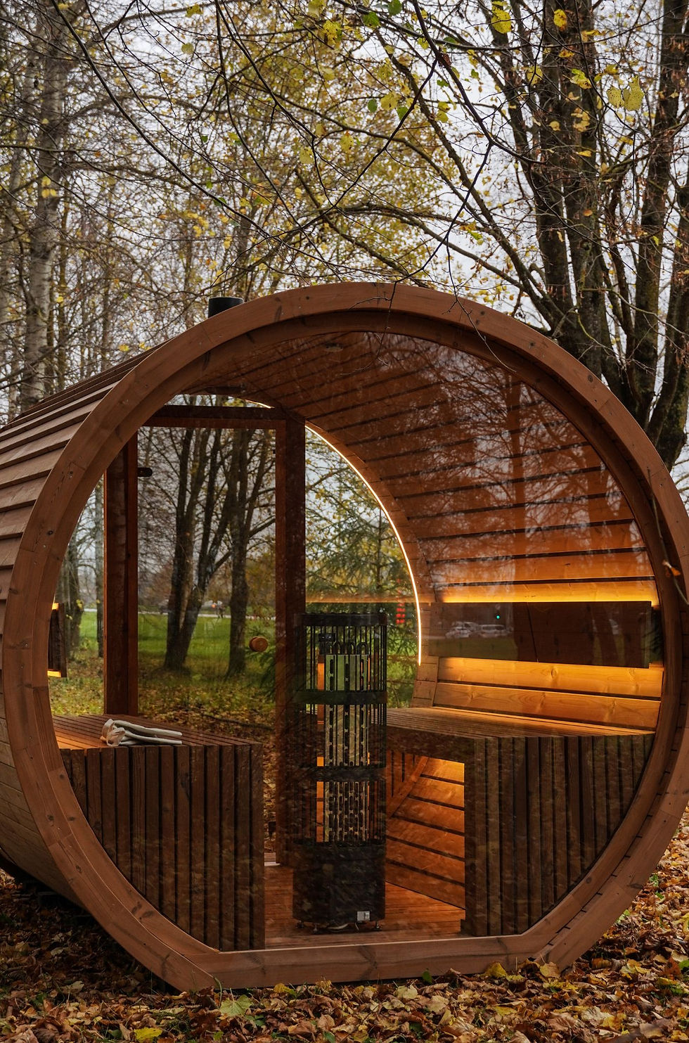 Thumbnail: Barrel sauna 2.6m Thermo hout