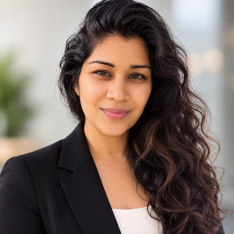 A photo of Gigi Aggarwal, the executive director & direct funding program coordinator. Pronouns: she/her
