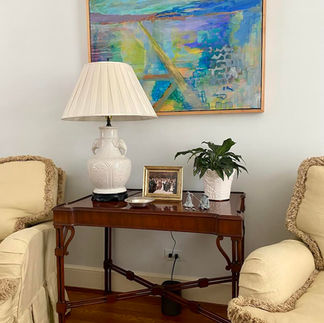 Living room interior design by Wilmington NC interior designer