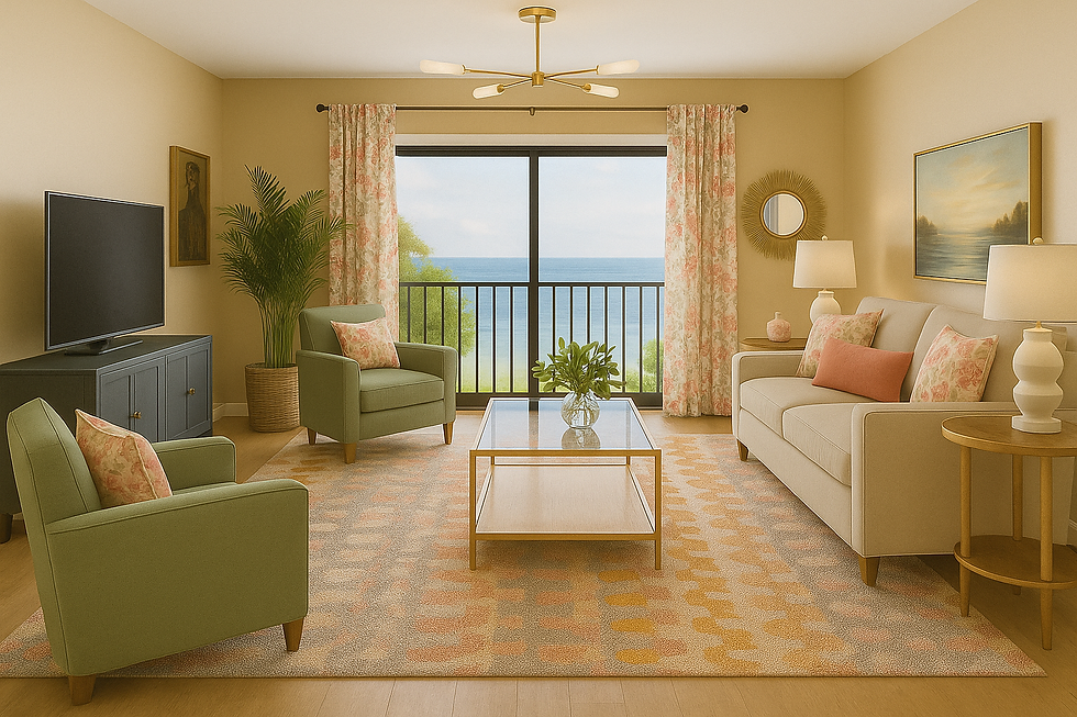 In progress rendering for Wilmington, NC vacation rental design