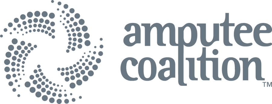 Amputee Coalition logo in gray