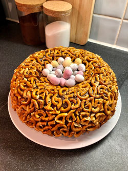 Easter Nest Chocolate Cake