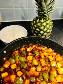 Sweet & Sour Pineapple Tofu