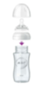 Biberon en verre naturel 1m+ 240ml