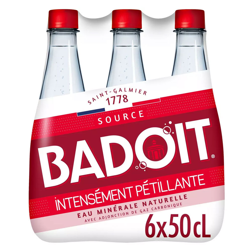 Badoit sparkling mineral water, 6 x 50cl pack