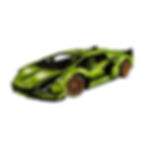 Modèle Lamborghini Lego vert