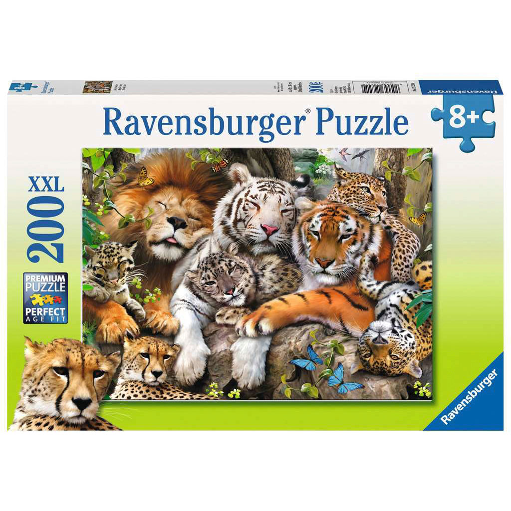Ravensburger Puzzle: Big Cats Napping, 200 XXL pieces