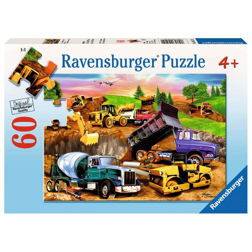Construction vehicles puzzle: Ravensburger Puzzle 60 pieces