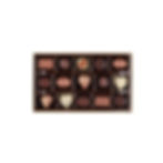 Assortment of gourmet chocolates in a box