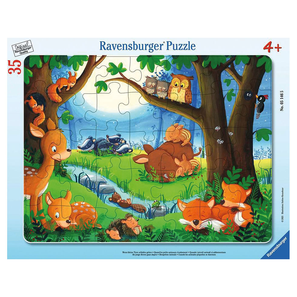 Ravensburger Puzzle: Forest animals sleeping peacefully at night