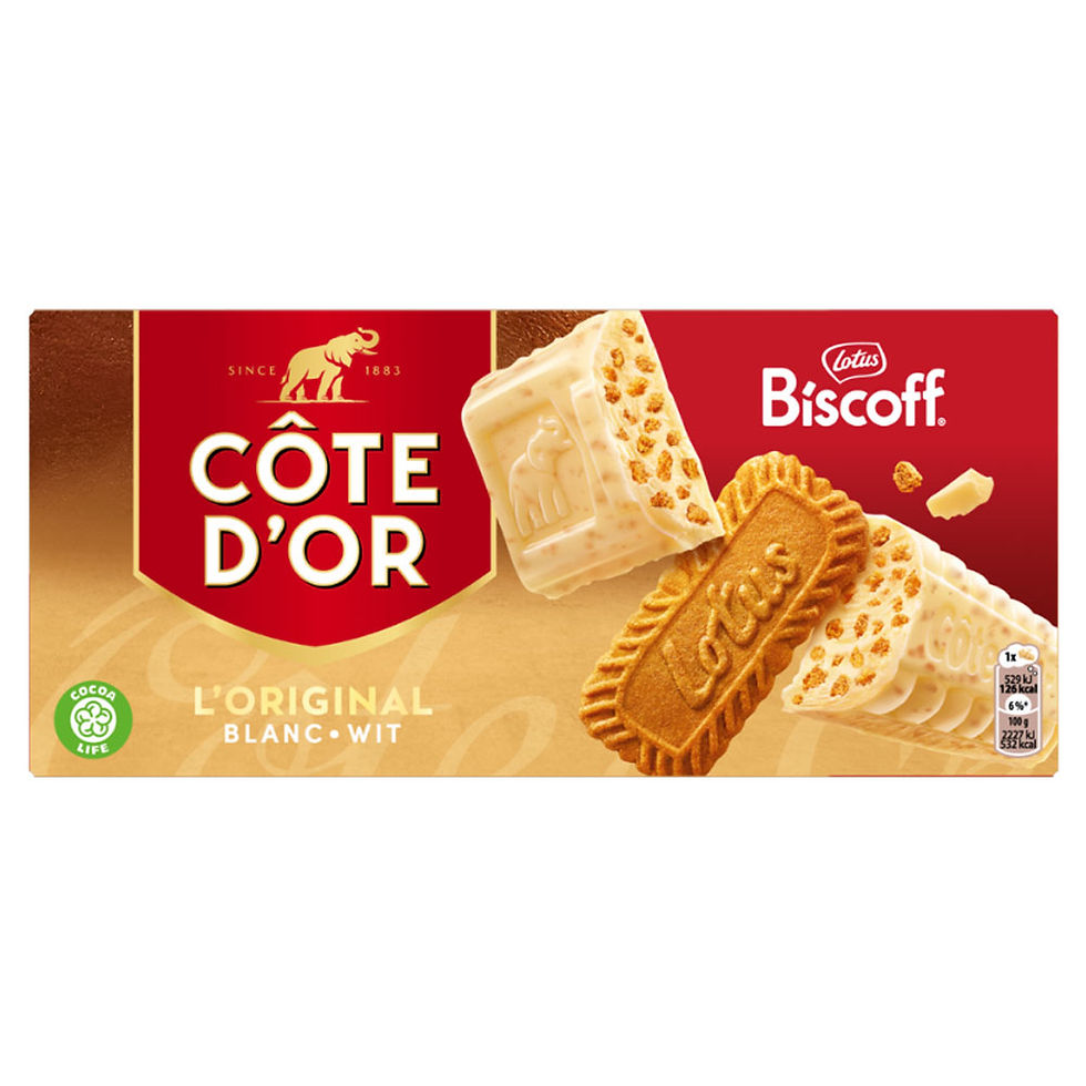 Côte D'Or L'Original white chocolate with biscuits