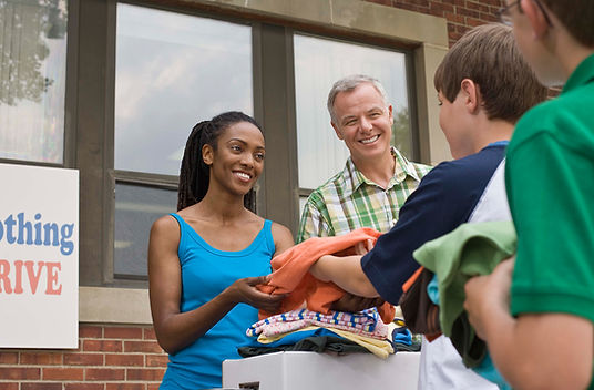 Receiving Donations at Clothing Drive and take furniture donations at Pittsburgh donation center