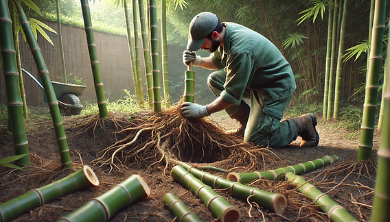 Bambus im Garten entfernen lassen  Unsere Firma fr regelmige  Gartenpflege hilft