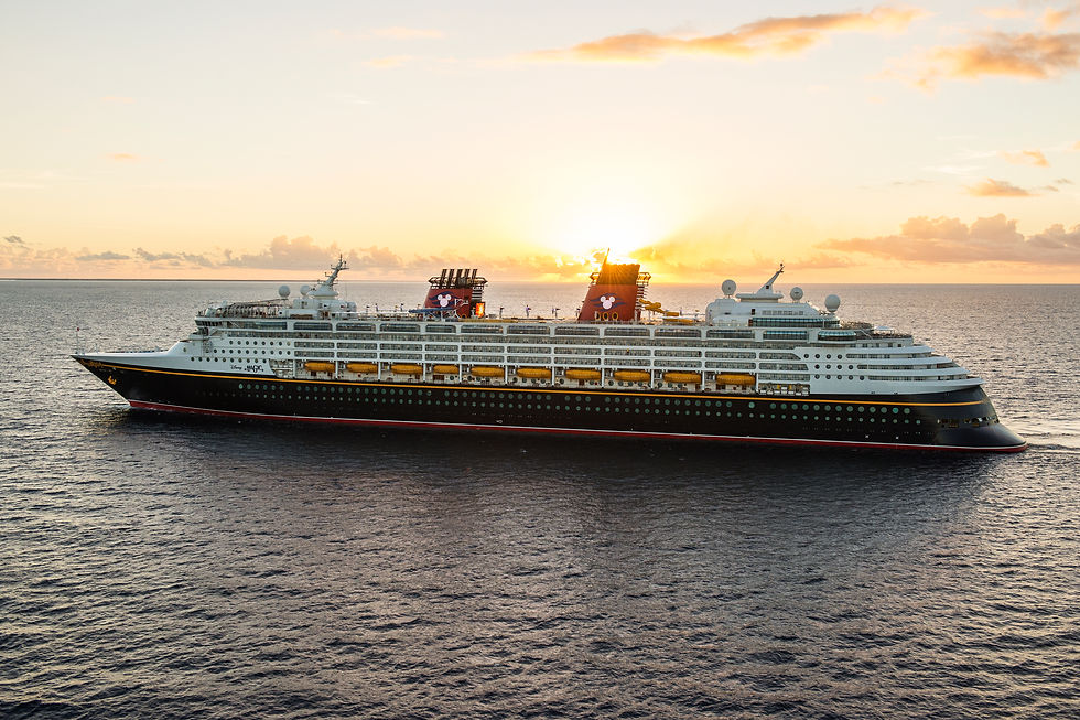 Disney Cruise at sunset