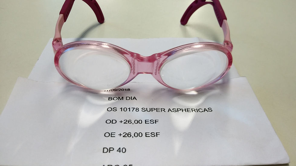 Óculos com lentes super Asféricas