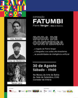 Tacun Lecy na Roda de Conversa da exposição "Fatumbi".