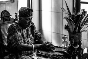 Jogo de Búzios. Doté Amilton Costa. Hunkpame Savalu Vodun Zo Kwe. Fotografias de Tacun Lecy.