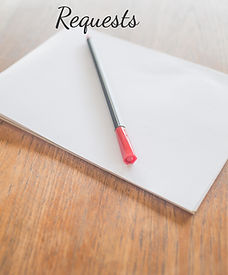 Pen and Paper with word Requests