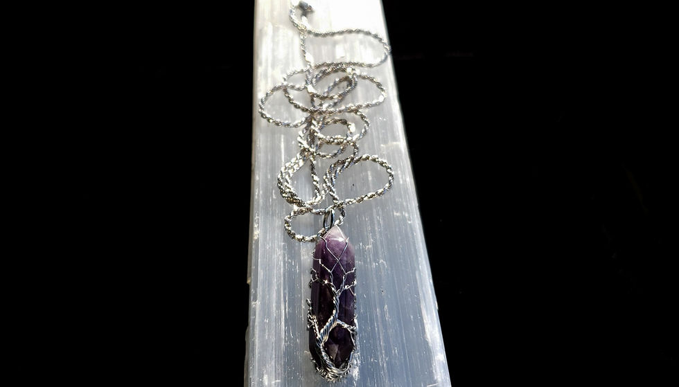Thumbnail: Small Silver "Tree of Life" protection and healing necklace