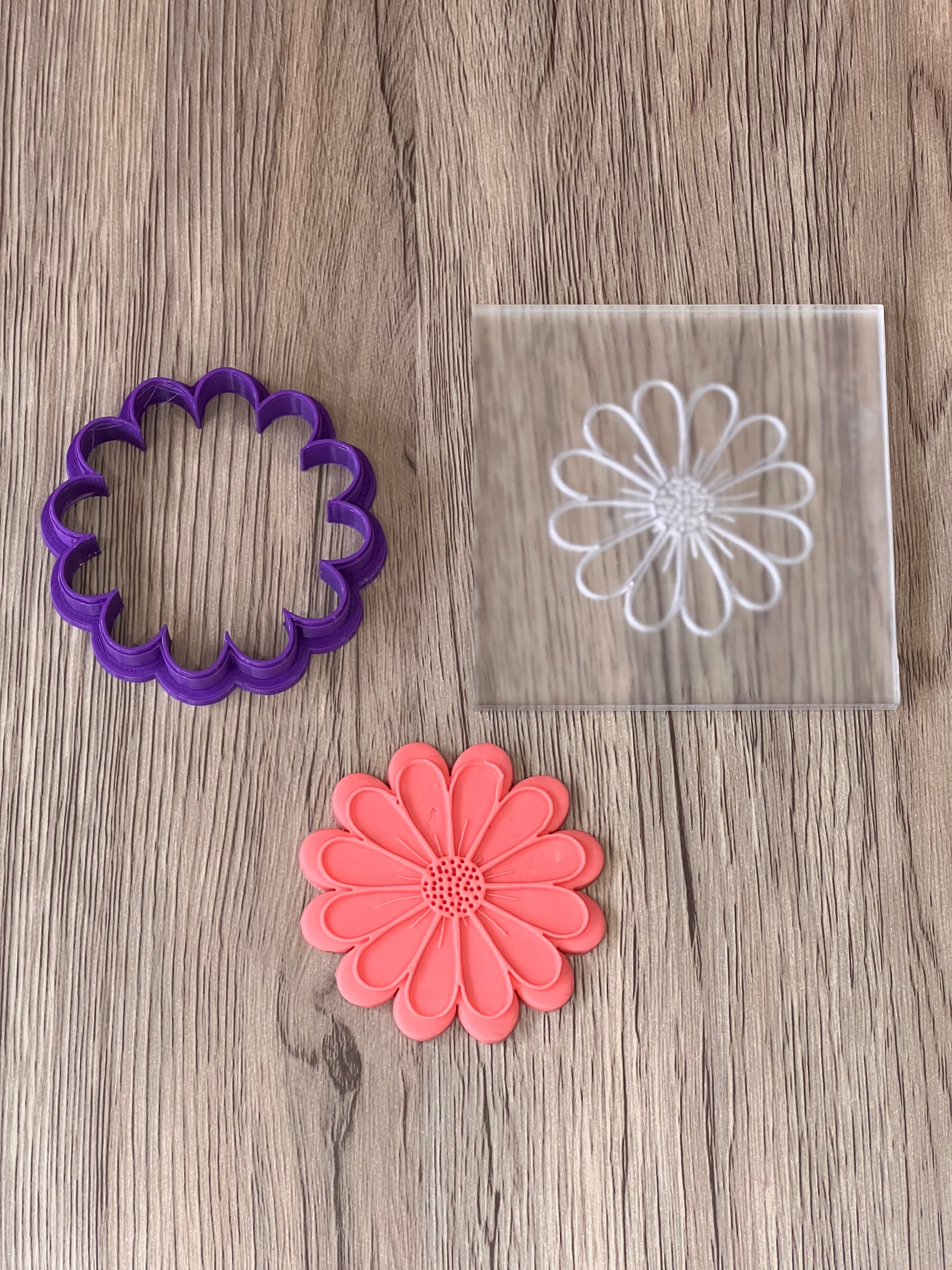 Daisy Flower Cutter+Debosser Stamp