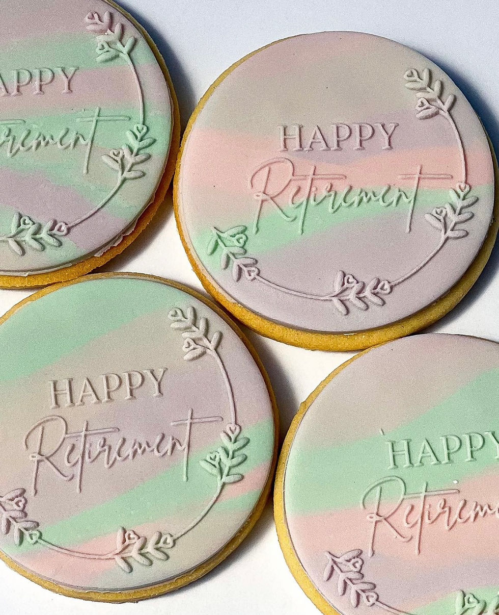 Thumbnail: Happy Retirement Debosser Stamp