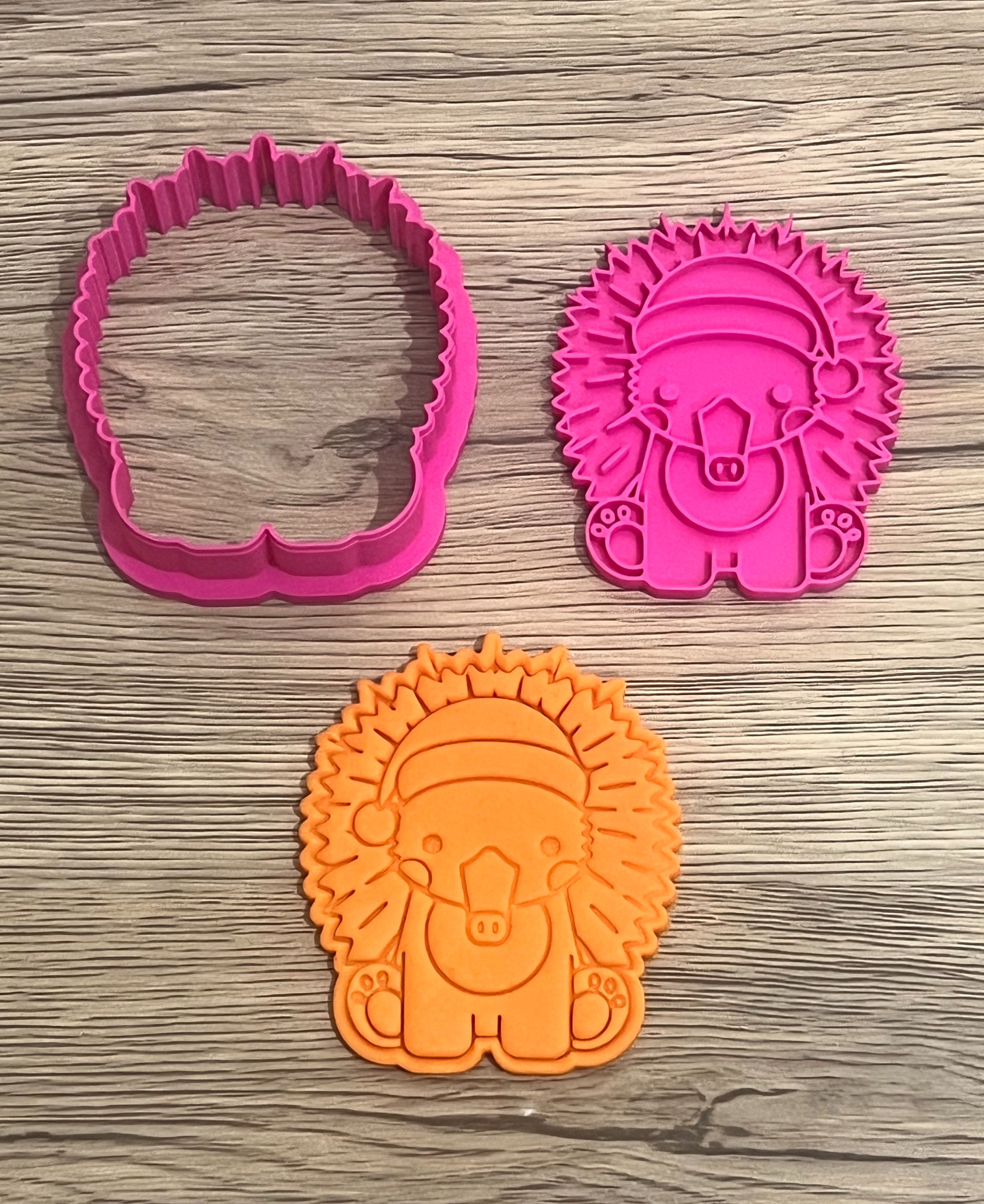 Christmas Echidna Cutter + Stamp