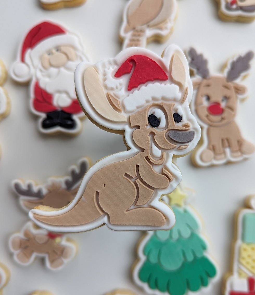 Christmas Kangaroo Fill Debosser + Cutter