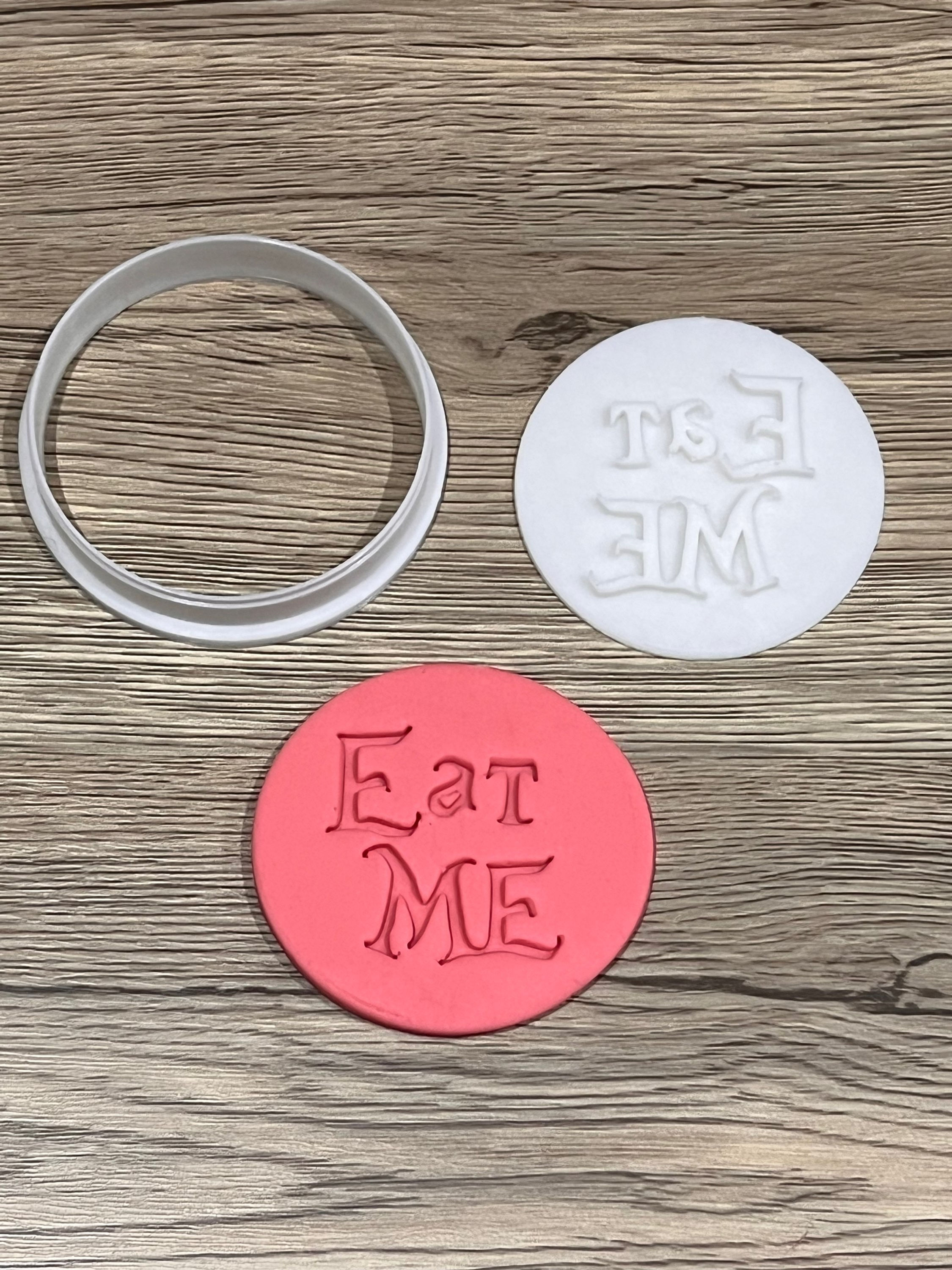 Eat Me Alice In Wonderland Cutter+Stamp