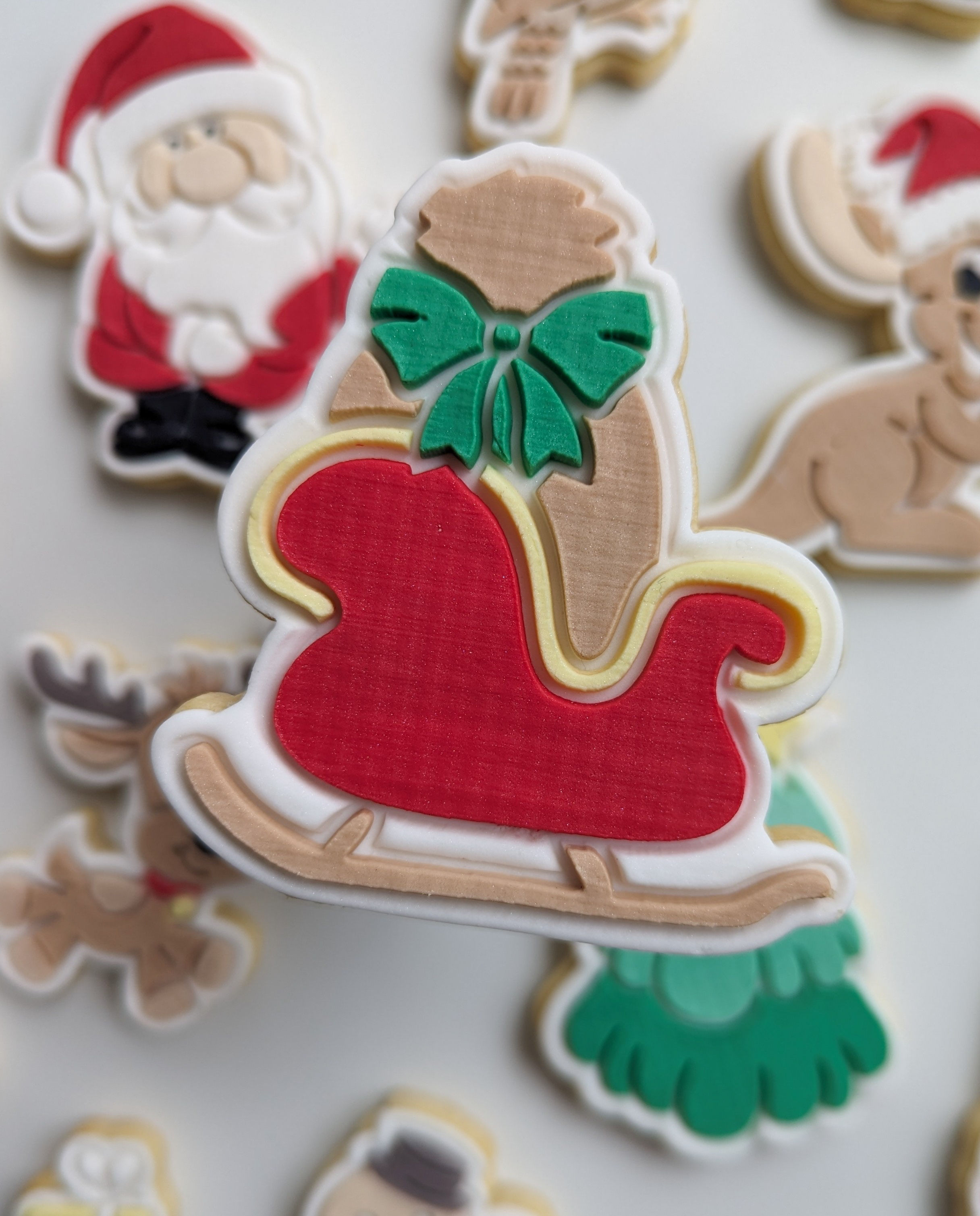 Christmas Sleigh Fill Debosser + Cutter