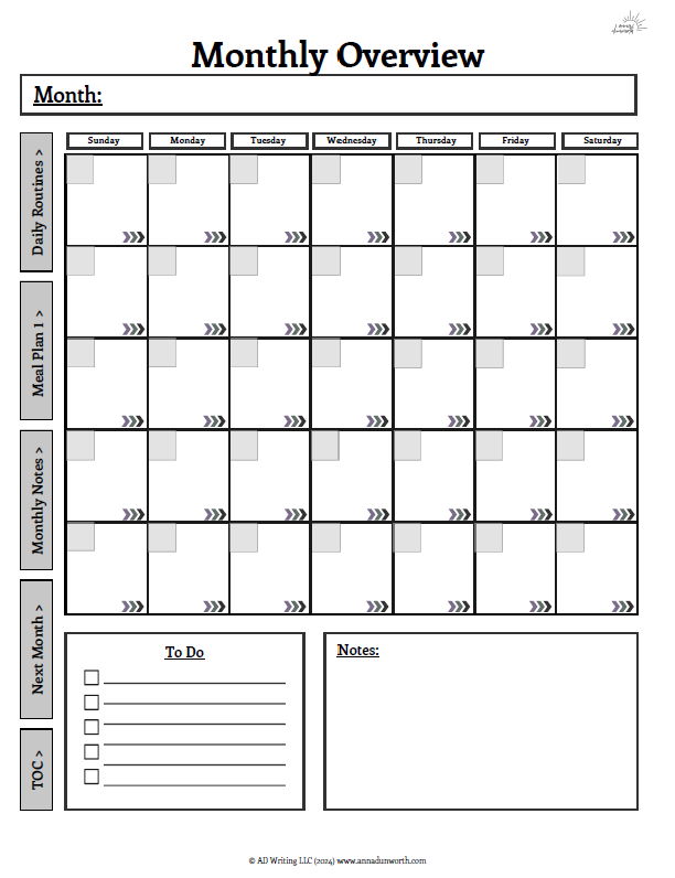 Thumbnail: Write-On Monthly Planner for Busy Parents
