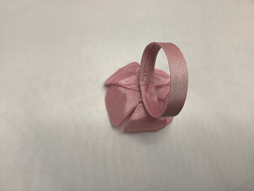 Thumbnail: Vintage pink and green napkin rings.