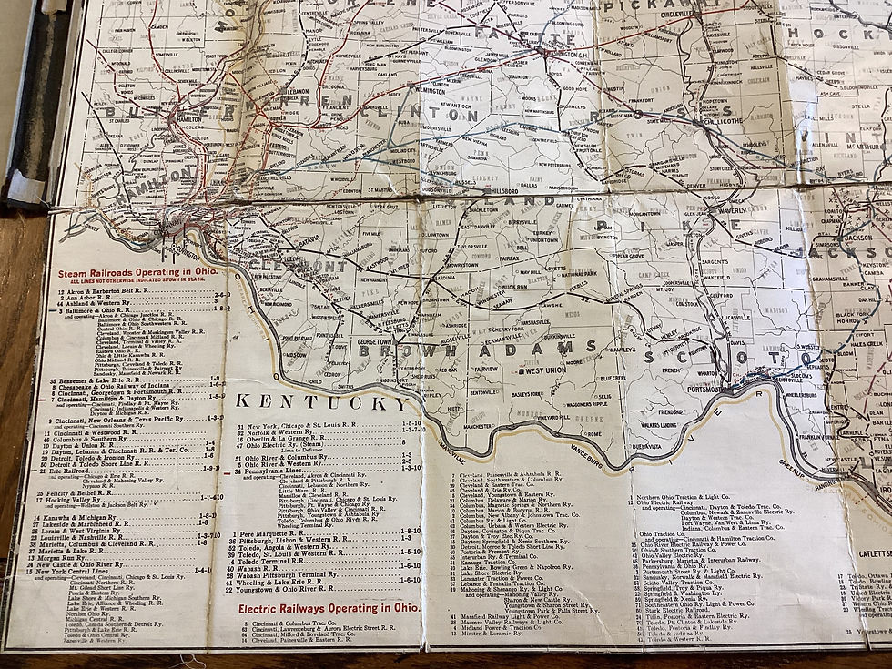 Thumbnail: Railroad map of Ohio 