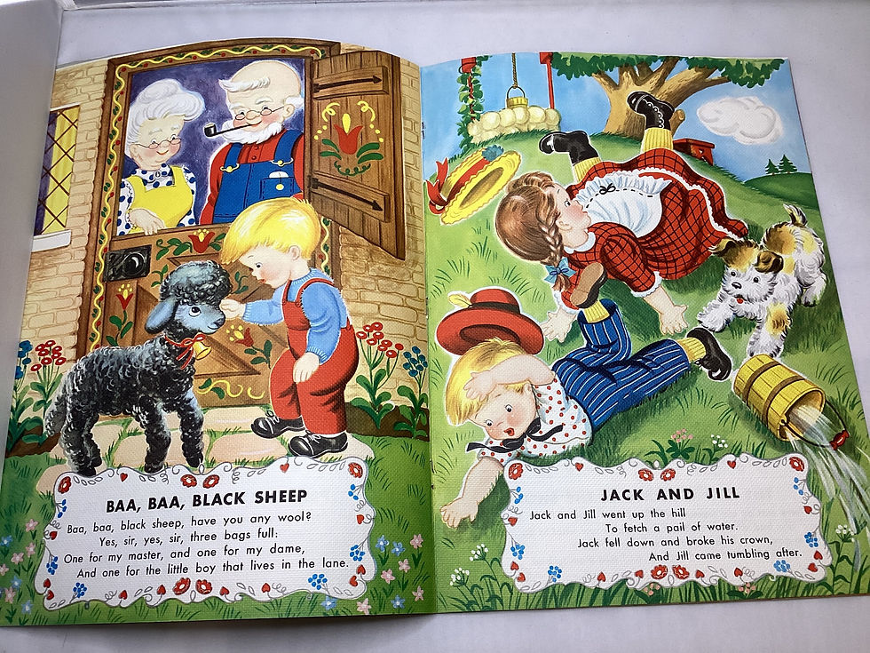 Thumbnail: 1958 Mother Goose picture book