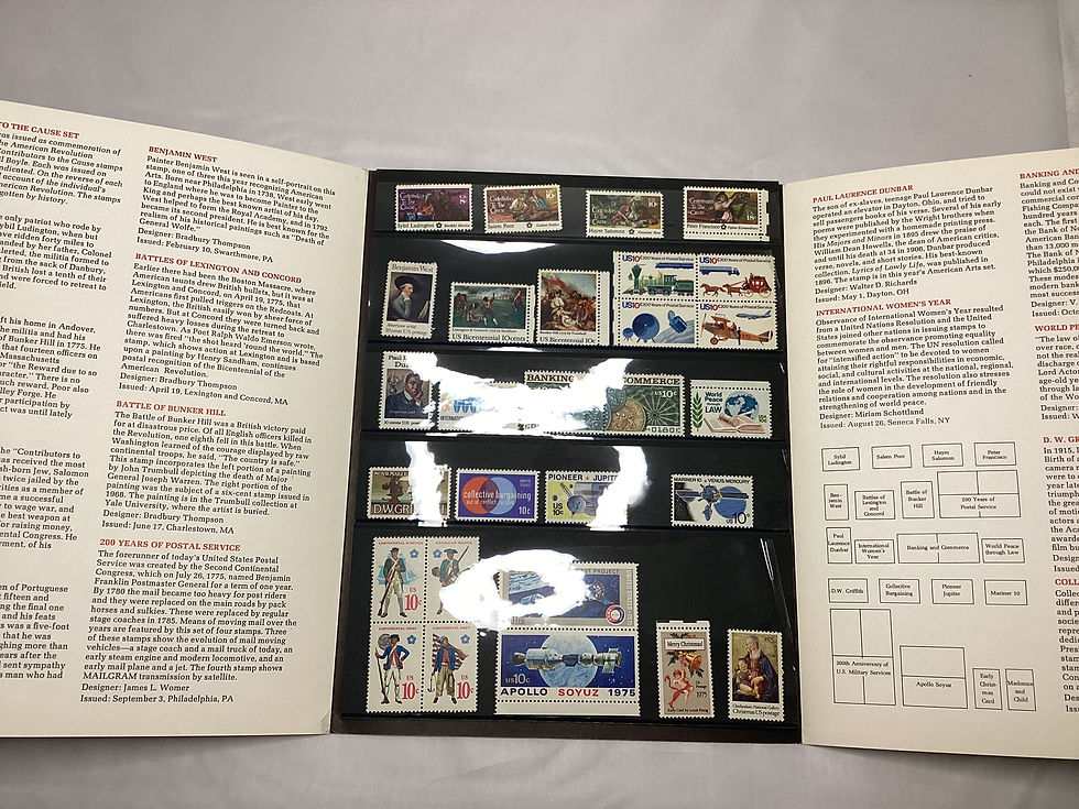 1975 commemorative stamps