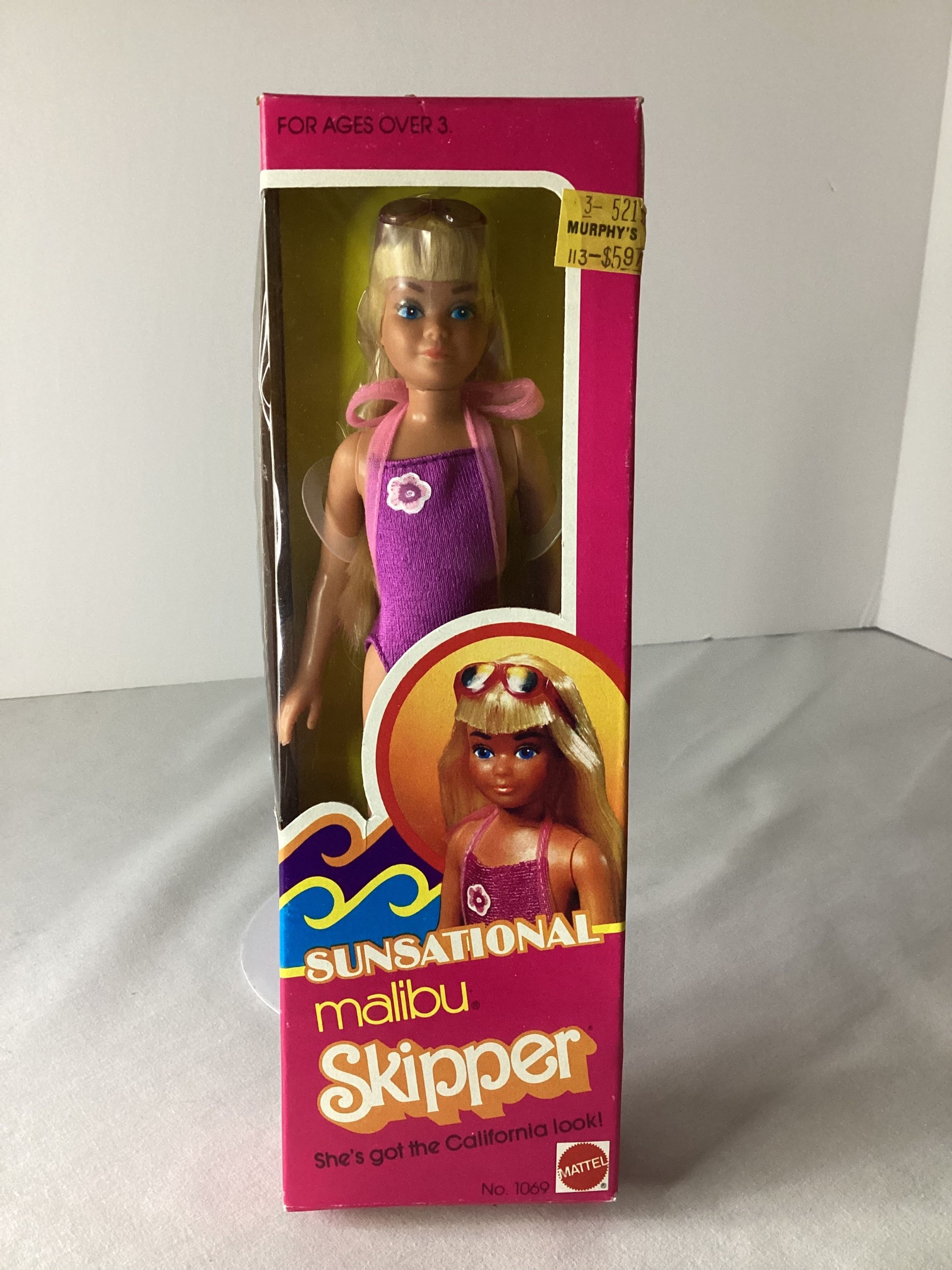 1981 Sunsational Malibu Skipper Doll #1069 by Mattel.