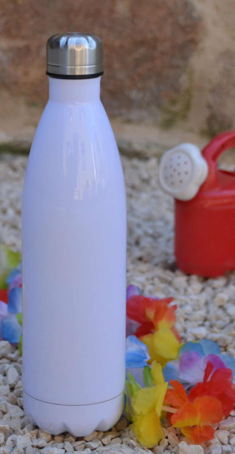 Bouteille Inox Blanche - 500 ml ou 750 ml